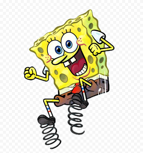 HP SpongeBob Jumping Spring Character Transparent PNG | Citypng
