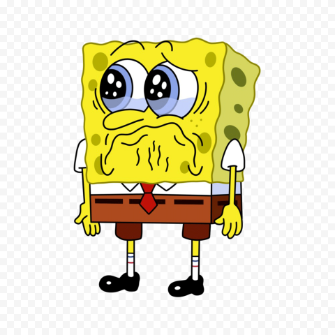 HD Spongebob Sad Crying Character Transparent PNG | Citypng