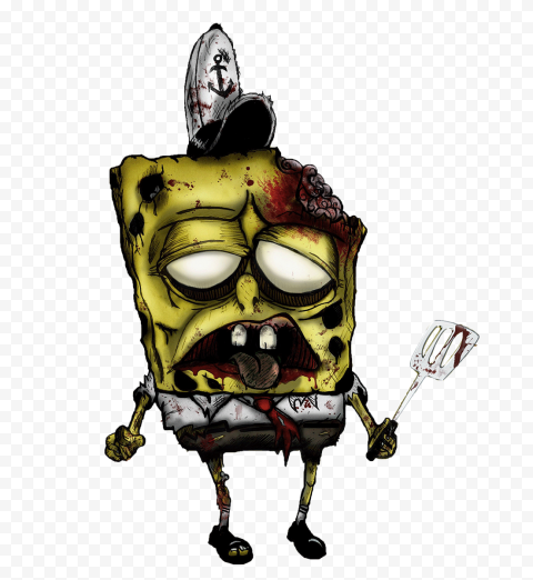 HD Spongebob Zombie 3D Illustration Characters Transparent PNG | Citypng