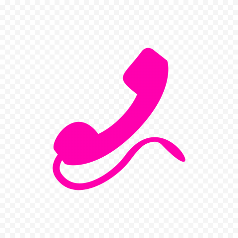 HD Pink Traditional Phone Logo Transparent PNG | Citypng