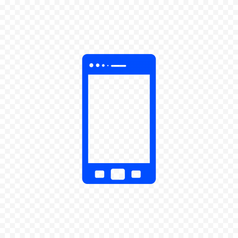 HD Blue Cell Phone Icon Transparent PNG | Citypng