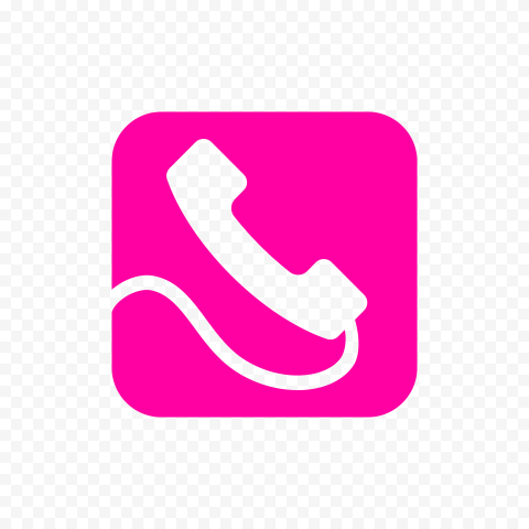 HD Pink Traditional Phone Logo Transparent PNG | Citypng