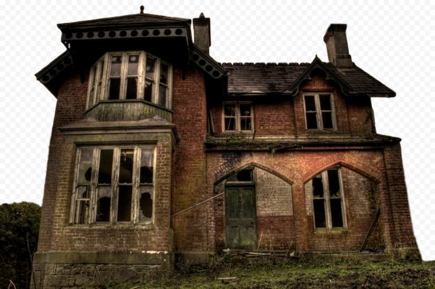 Real Abandoned Haunted Old House PNG