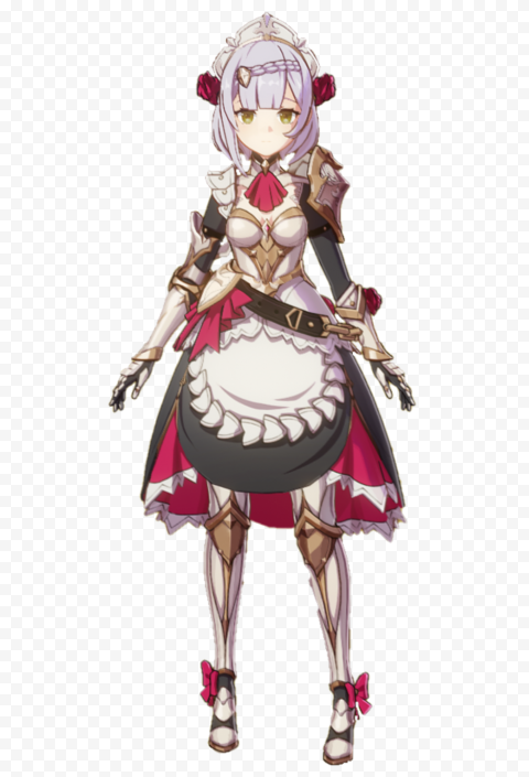 HD Noelle Genshin Impact In Game Character PNG