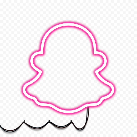 HD Pink Snapchat Neon Logo With El Wire PNG