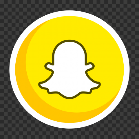 HD Round Circle Vector Snapchat Icon PNG Image