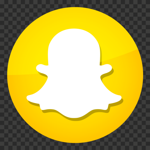 HD Round Circle Illustration Snapchat Icon PNG Image