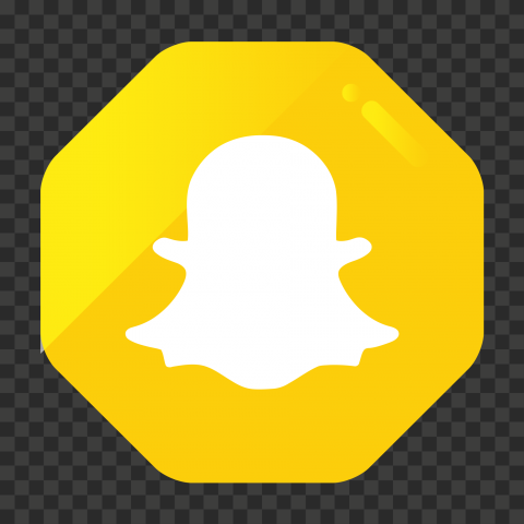 HD Snapchat Golden Gold App Code Logo Icon PNG Image | Citypng