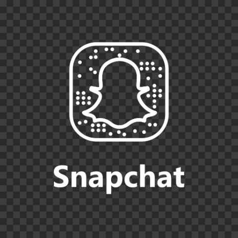 Snapchat White Logo Code Icon UI SVG PNG Image