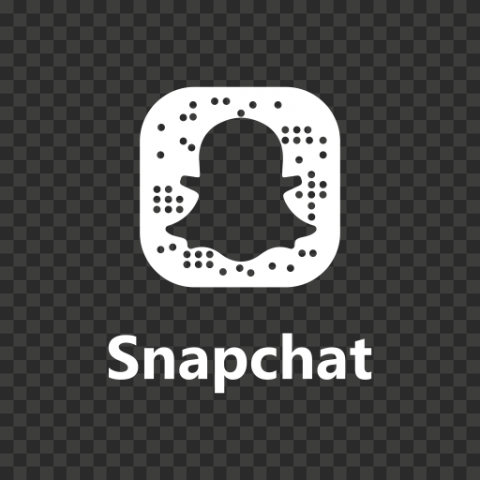 Snapchat White Outline Logo Code Icon UI SVG PNG Image