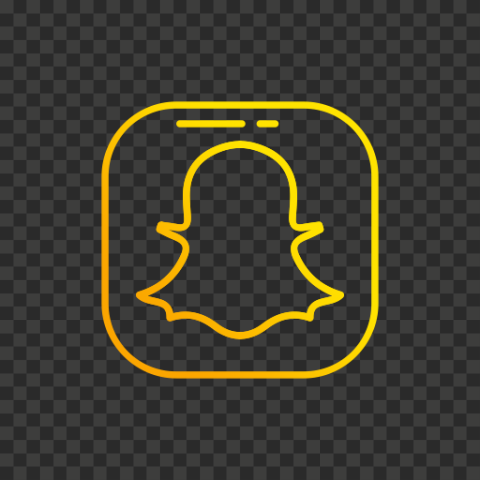Snapchat Flat Yellow Gradient Logo Icon UI SVG PNG Image