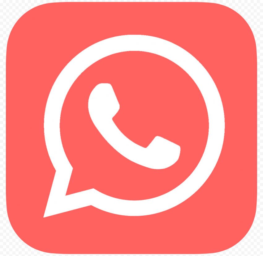 HD Flat Red Whatsapp Wa Whats App Official Logo Icon PNG