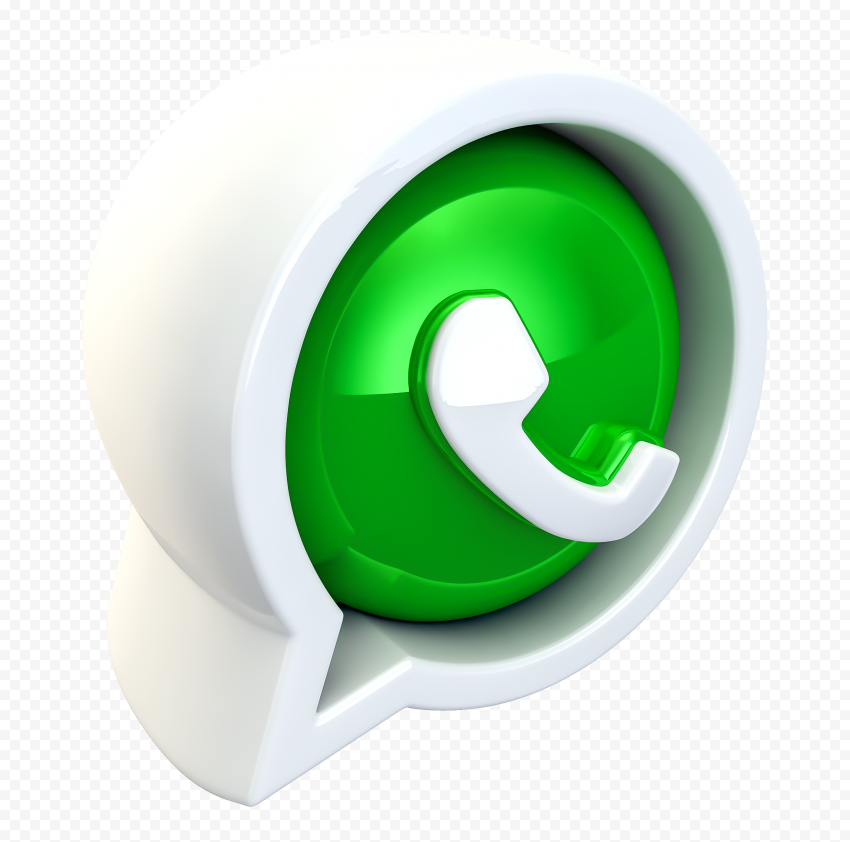HD 3D WhatsApp Wa App Sign Logo Icon PNG