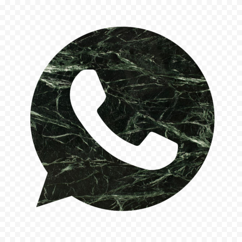 HD Dark Green Marble Aesthetic Wa Whatsapp Logo Icon PNG
