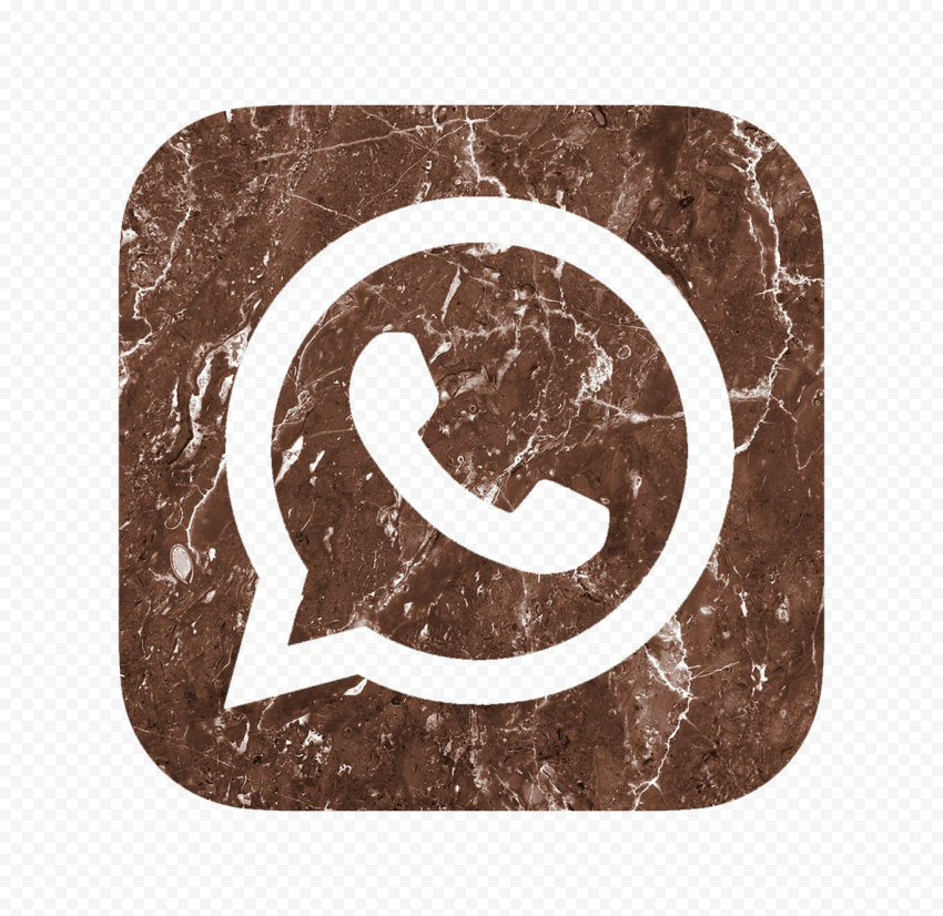 HD Brown & White Whatsapp Wa Whats App Square Logo Icon PNG