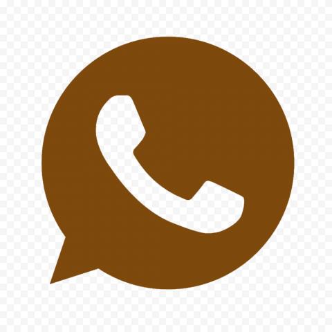 HD Brown Outline Wa Whatsapp App Logo Icon PNG