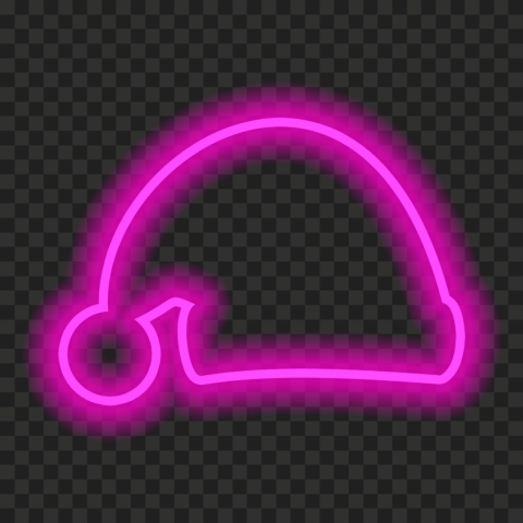 HD Pink Neon Santa Claus Christmas Hat PNG | Citypng