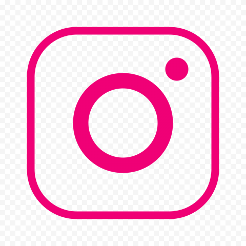 HD Pink Aesthetic Outline Round Insta Instagram Logo Icon PNG | Citypng