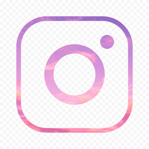 HD Pink Sky Cloud Aesthetic Instagram IG Logo Icon PNG