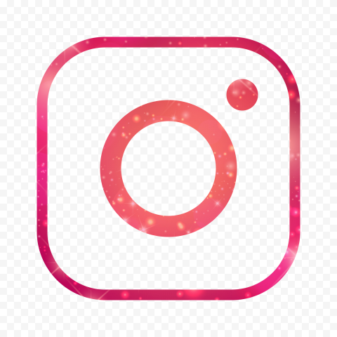 HD Aesthetic Pink Outline Instagram IG Logo Icon PNG
