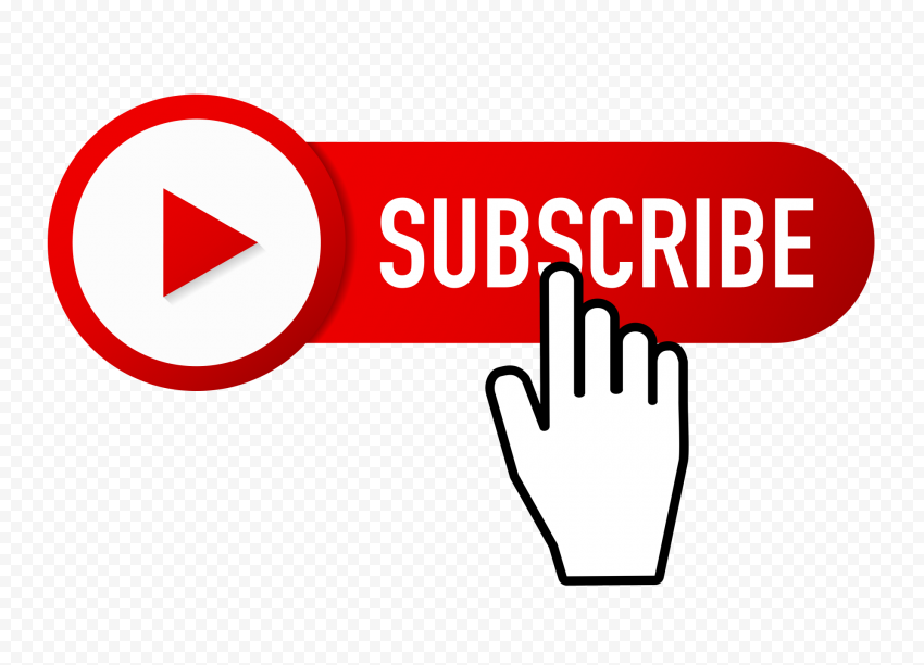 Hd Youtube Subscribe Button With Mouse Click Png Citypng