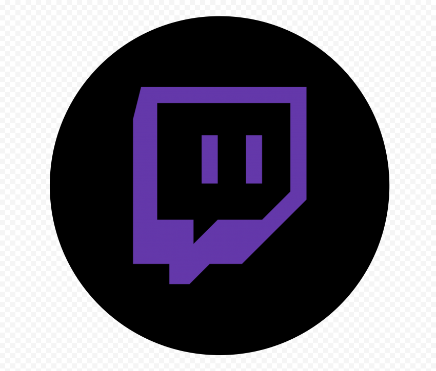 Hd Twitch Black Purple Round Icon Transparent Background Png Citypng hd twitch black purple round icon