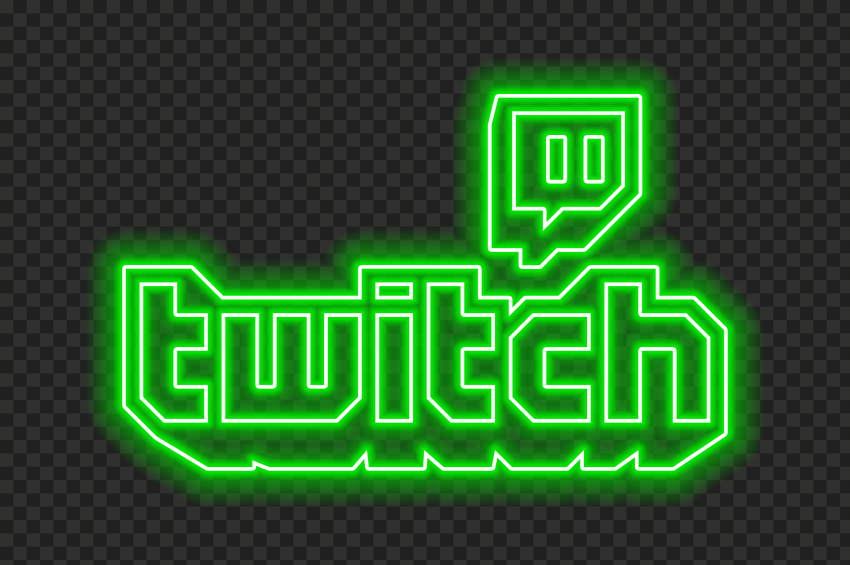 HD Beautiful Green Neon Twitch Logo Transparent Background PNG | Citypng