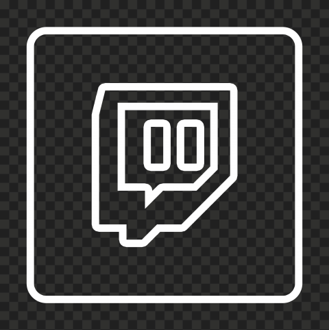 Hd White Square Twitch Tv Outline Icon Transparent Png Citypng hd white square twitch tv outline icon