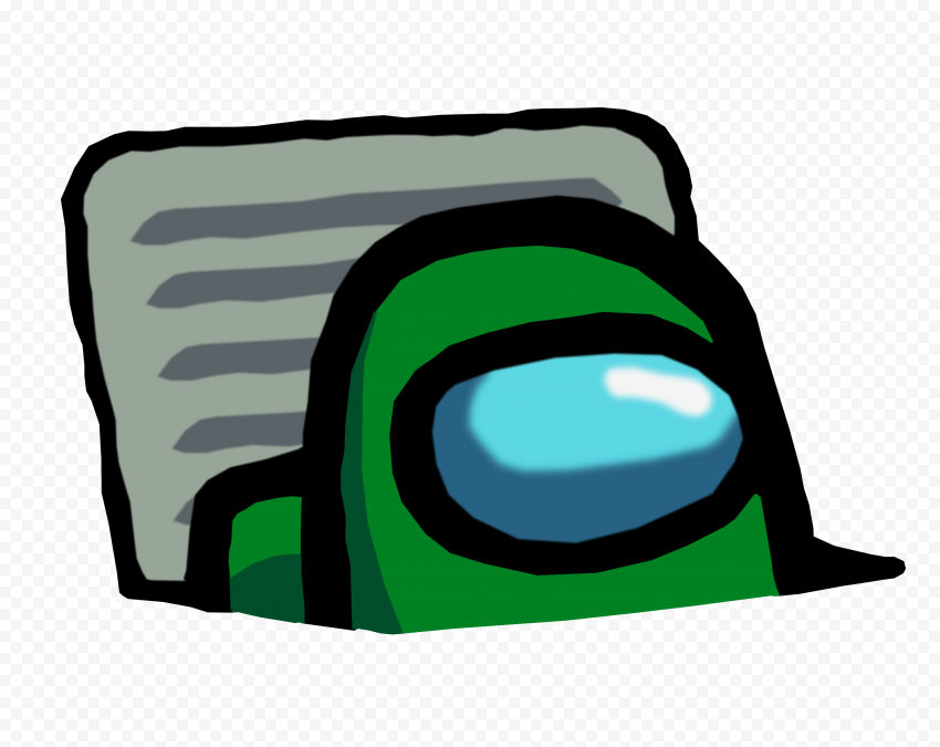 HD Green Character Imposter In Vent Among Us PNG Citypng