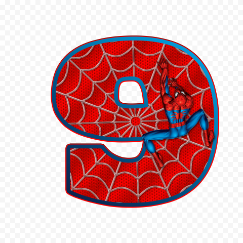 hd spider man number nine 9 png citypng
