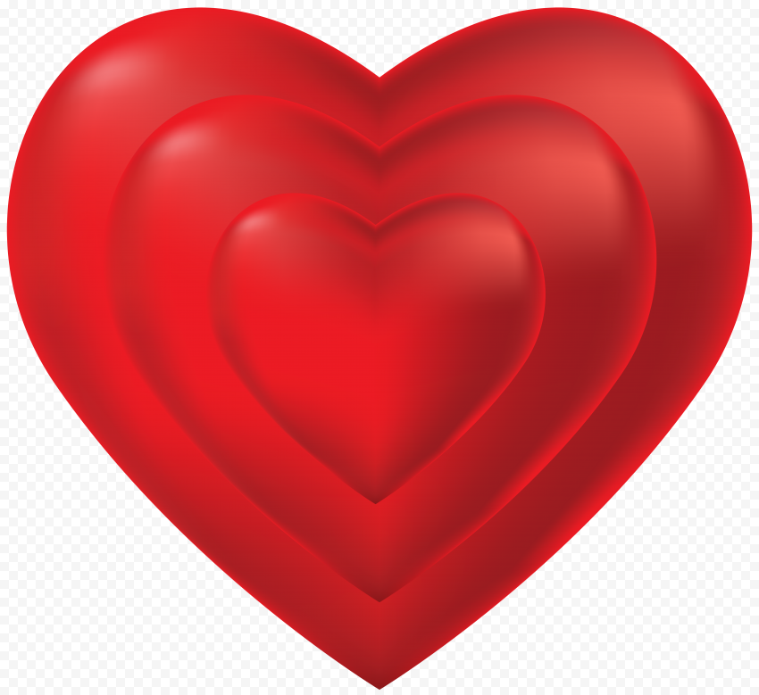HD Red Hearts In Side Big Heart Love PNG 