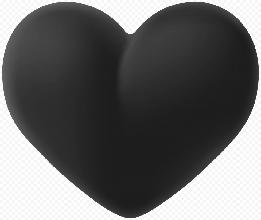 HD Beautiful Black Heart Clipart PNG | Citypng