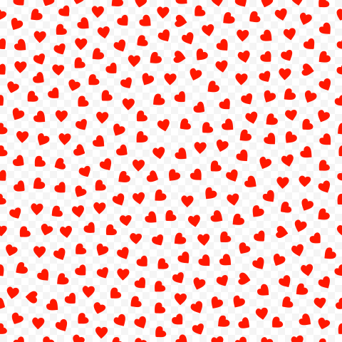 HD Red Hearts Pattern Background PNG