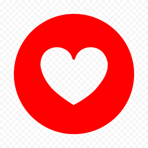 HD Red Round Circle Outline Heart Icon PNG