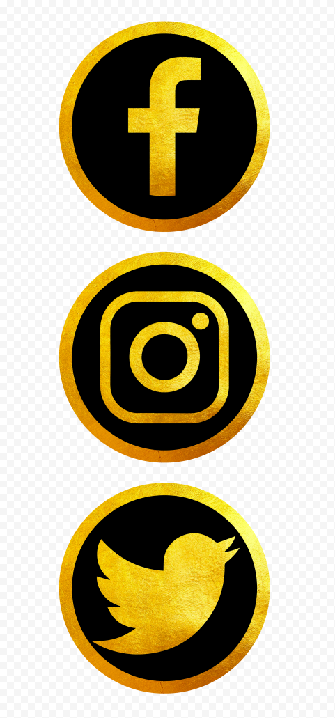 HD Facebook Instagram Twitter Vertical Luxury Icons PNG png