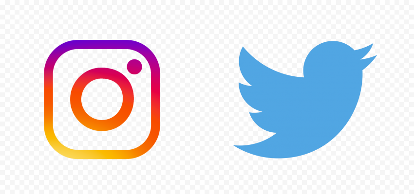 HD Instagram Twitter Logos Icons PNG