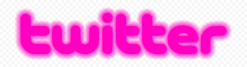 HD Twitter Pink Neon Logo PNG | Citypng