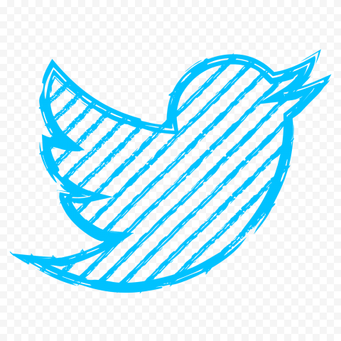 HD Twitter Hand Sketch Logo PNG | Citypng