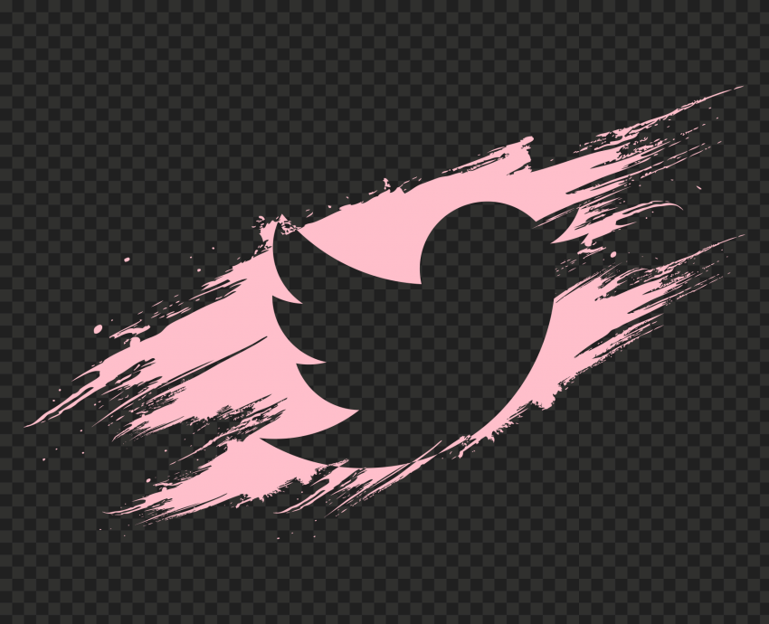 Pink Twitter Logo Png