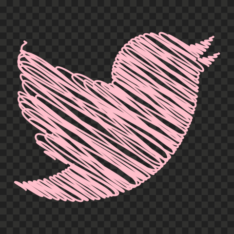 Pink Twitter Logo Png
