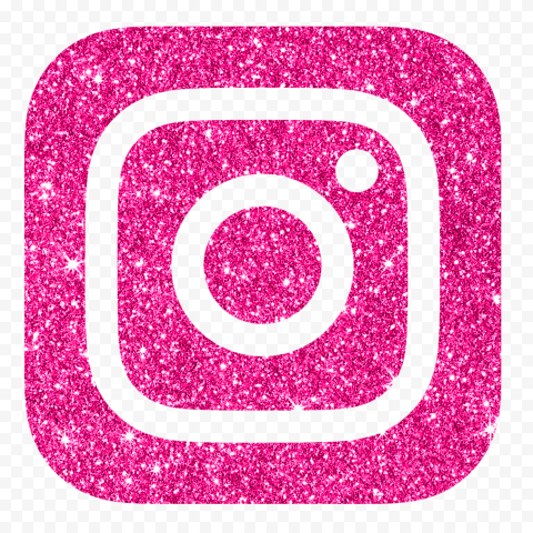 HD Instagram Pink Glitter Square Aesthetic Logo Icon PNG