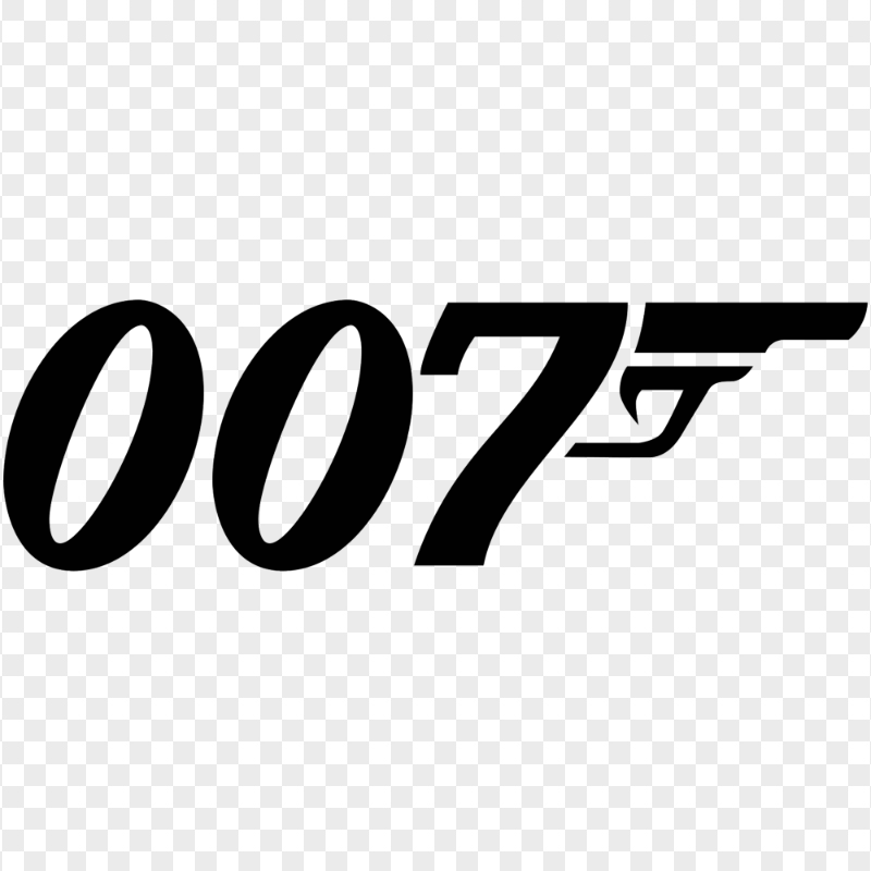 007 James Bond Black Logo PNG