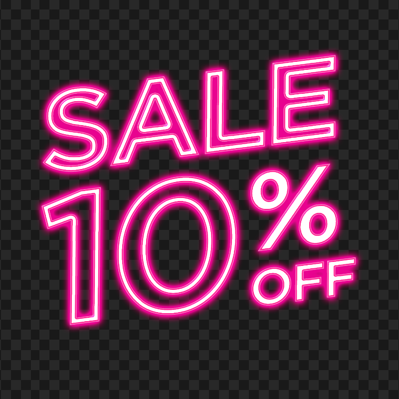 10% Off Sale Pink Neon Sign Transparent PNG | Citypng 10% Off Sale Pink Neon Sign Transparent PNG | Citypng