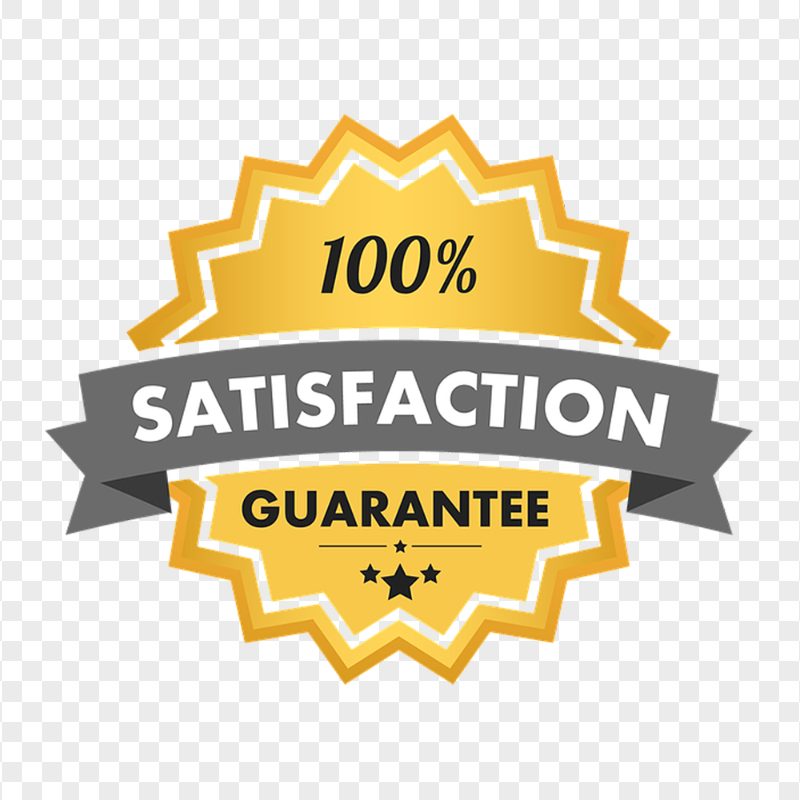 100% Guarantee Vector Label Badge Sign HD PNG