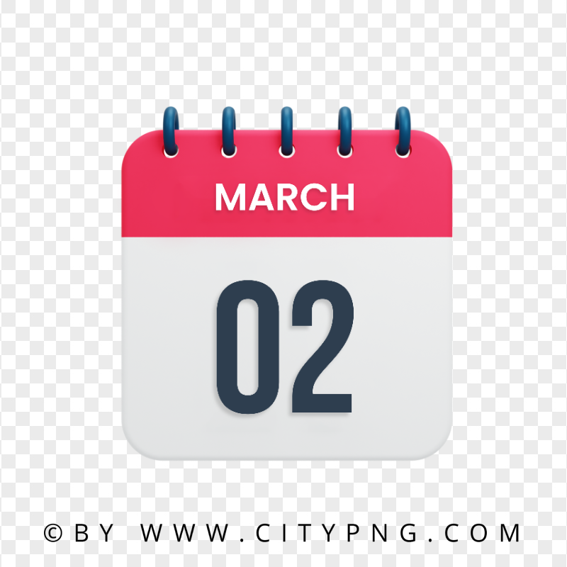 2nd March Date Vector Calendar Icon HD Transparent PNG