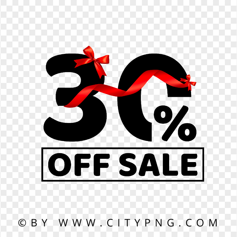 30 Percent Off Sale Sign Logo HD PNG