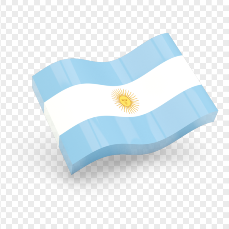 3D Argentina Flag Icon PNG