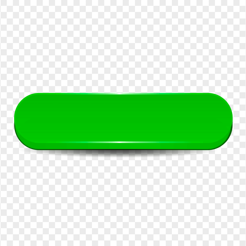 3D Green Vector Blank Button PNG