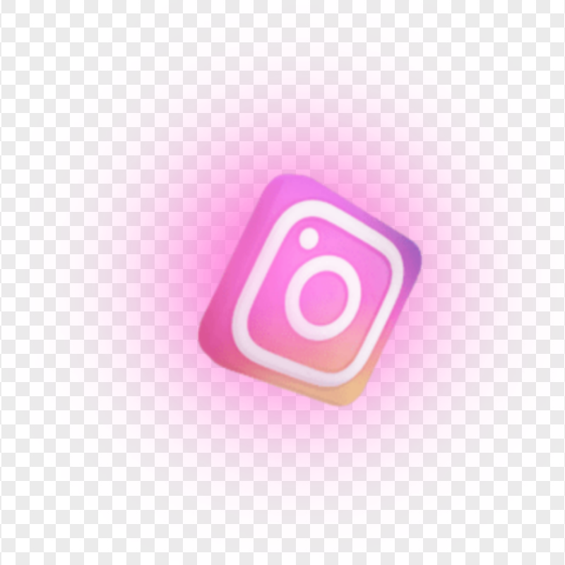 3D Instagram Logo Shadow Pink Animation