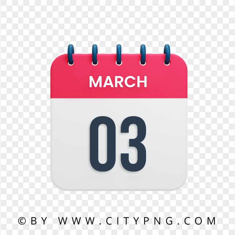 3rd March Date Vector Calendar Icon HD Transparent PNG
